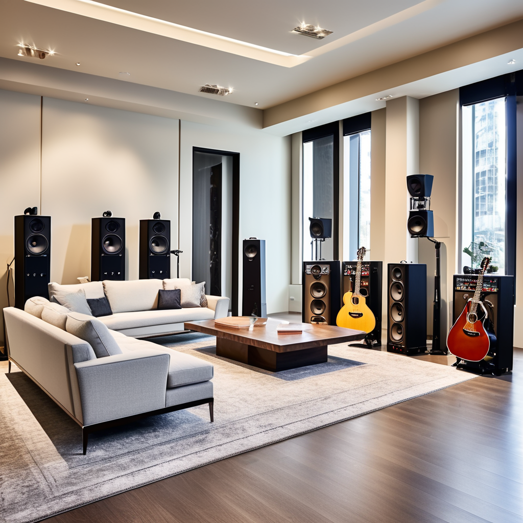 Perfect Music Studio Interior