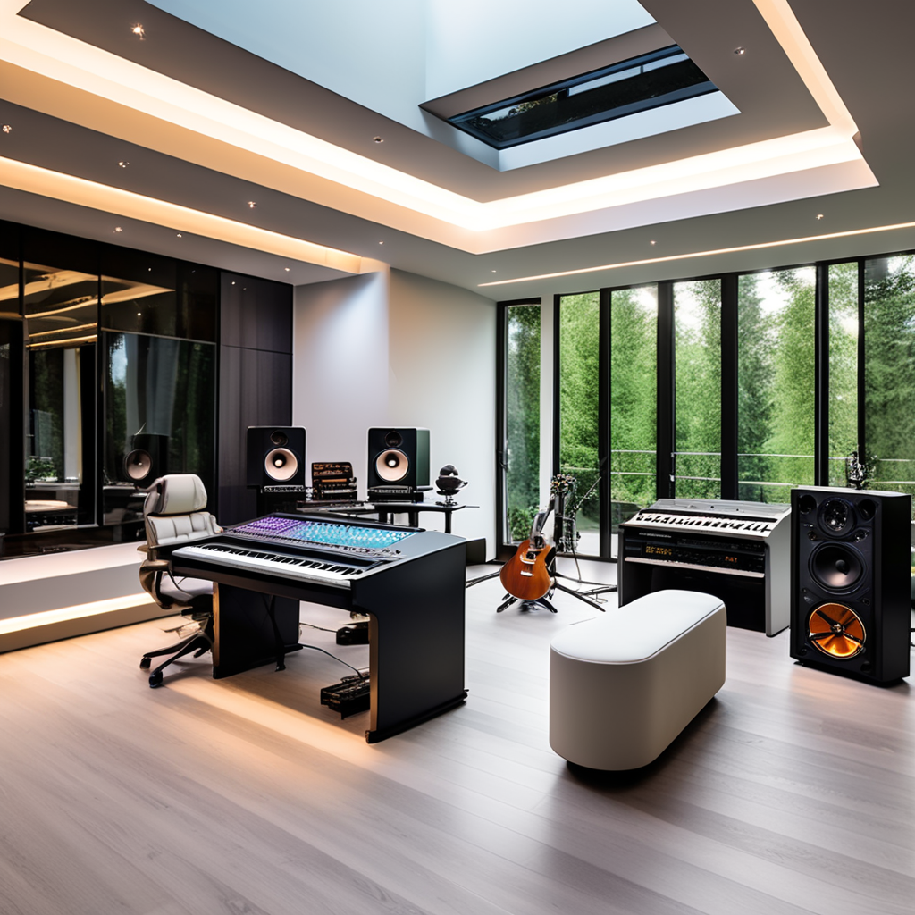 Perfect Music Studio Interior